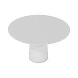 Container HPL Round Table: Medium + White + White