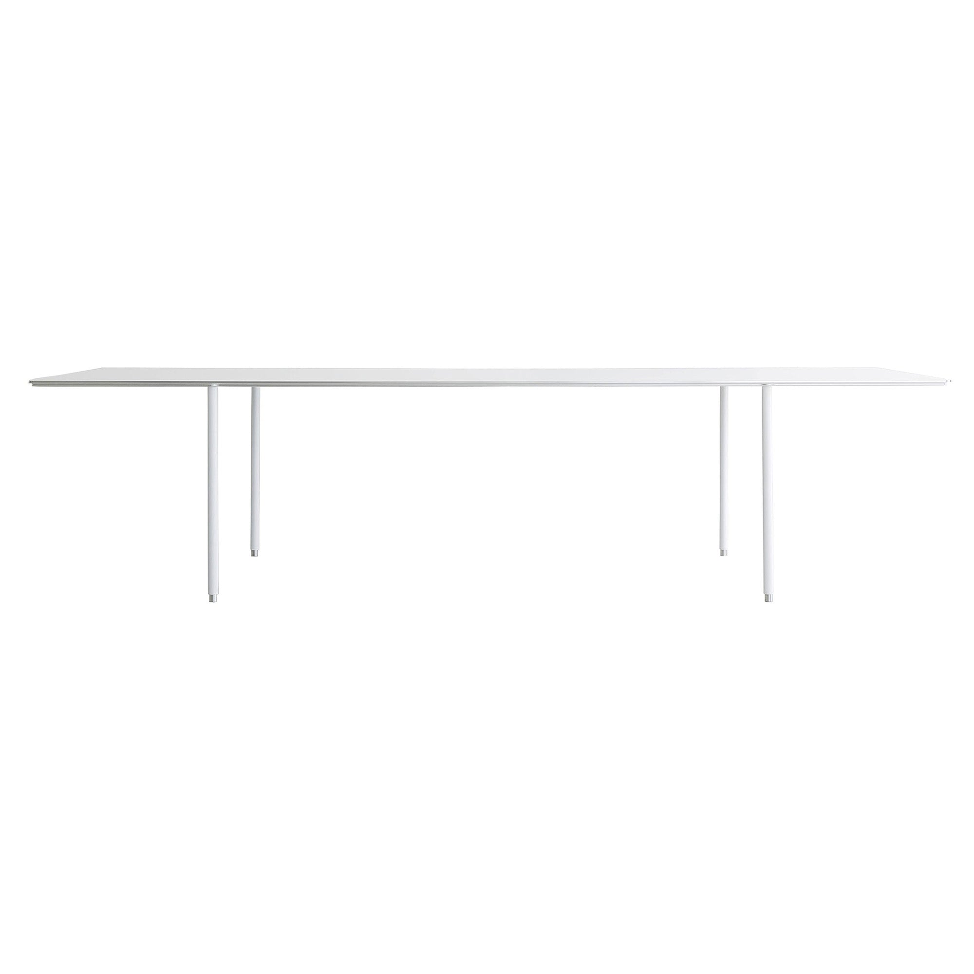 Tee Table: Extra Large: White Laminate + White