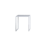 BK Side Table: White Carrara Marble + Square