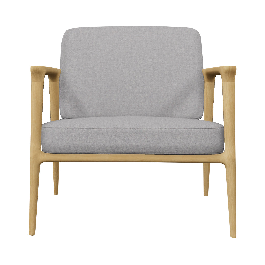 Zio Lounge Chair: White Wash