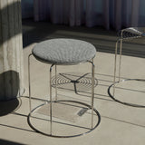 Wire Stool VP11: Upholstered + LS