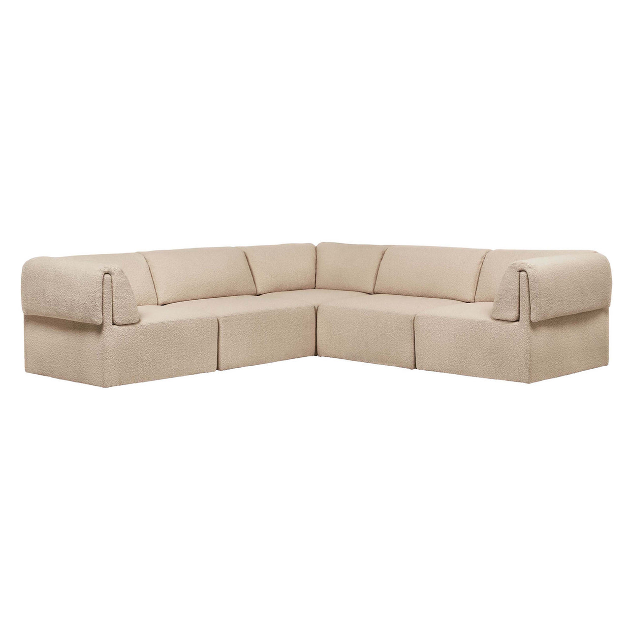 Wonder Corner Sofa: 2 x 3 Seater + Fixed Cover