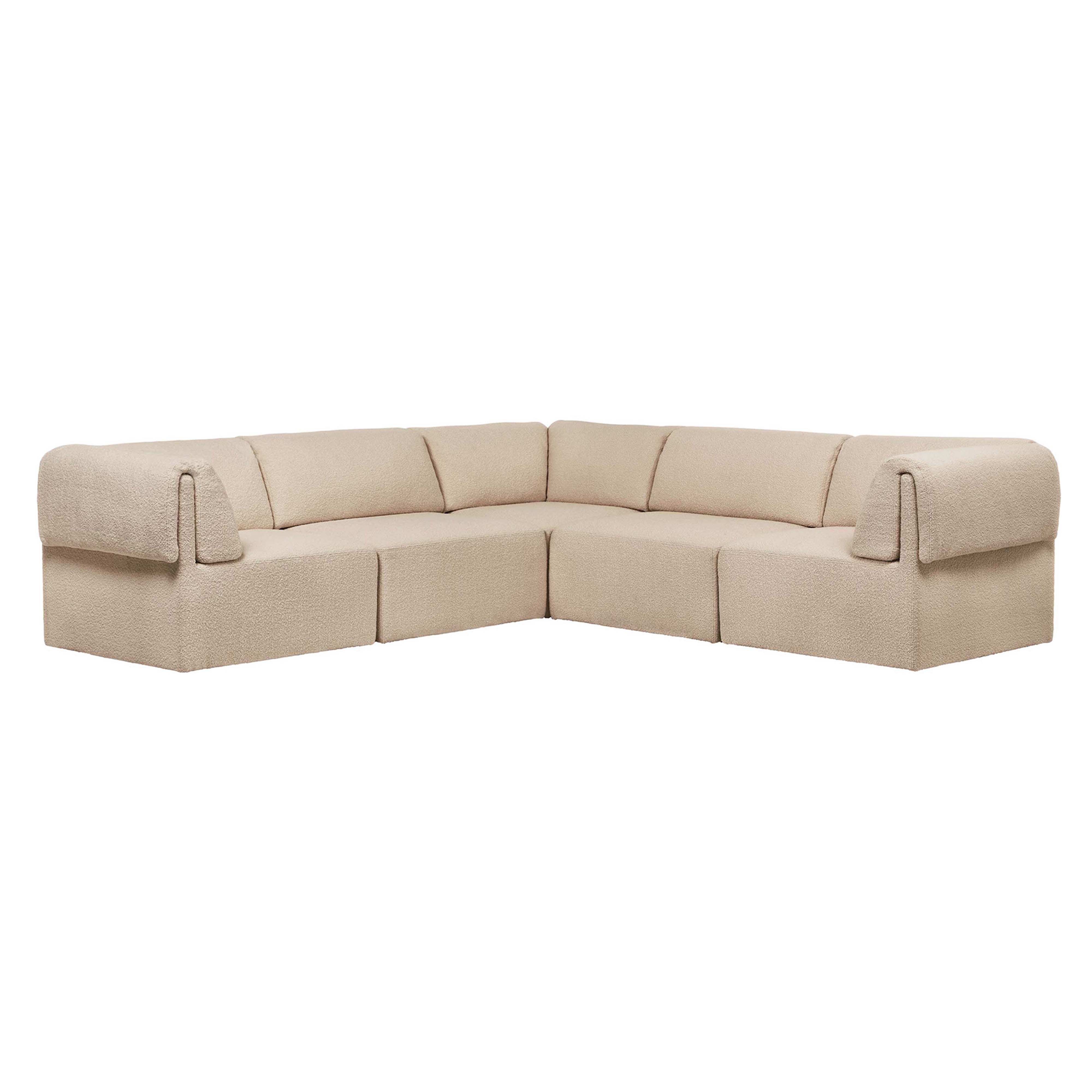 Wonder Corner Sofa: 2 x 3 Seater + Dedar + Karakorum