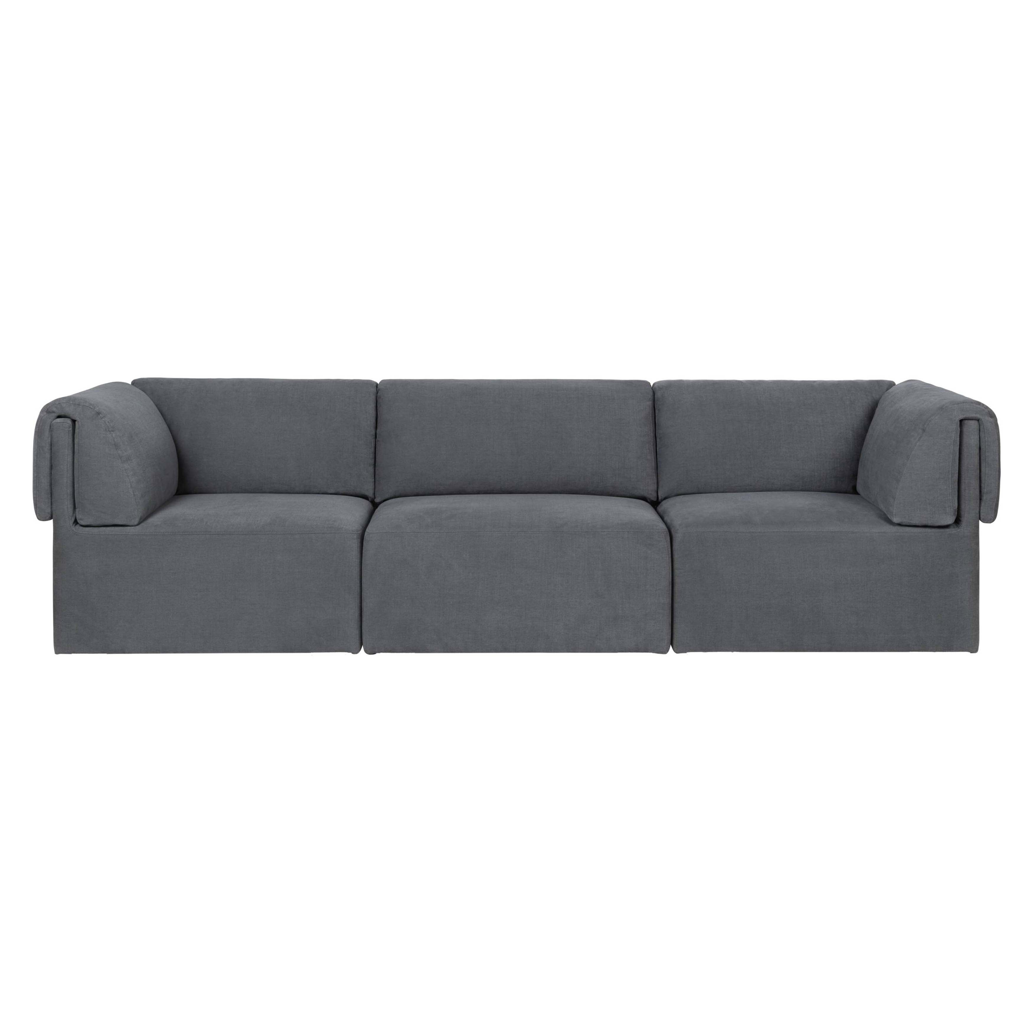 Wonder Sofa: 3 Seater with Armrest + Fixed Cover