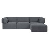 Wonder Sofa: 3 Seater with Chaise Lounge + Fixed Cover