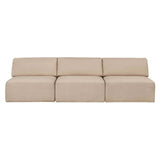 Wonder Sofa: 3 Seater without Armrest + Fixed Cover