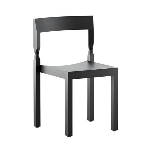 Woodwerk Stacking Chair : Black Stained Beech
