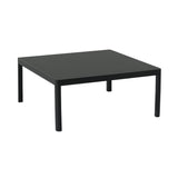 Workshop Coffee Table: Square + Black Linoleum + Black