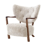 Wulff Lounge Chair ATD2: Oiled Walnut + Sheepskin Moonlight