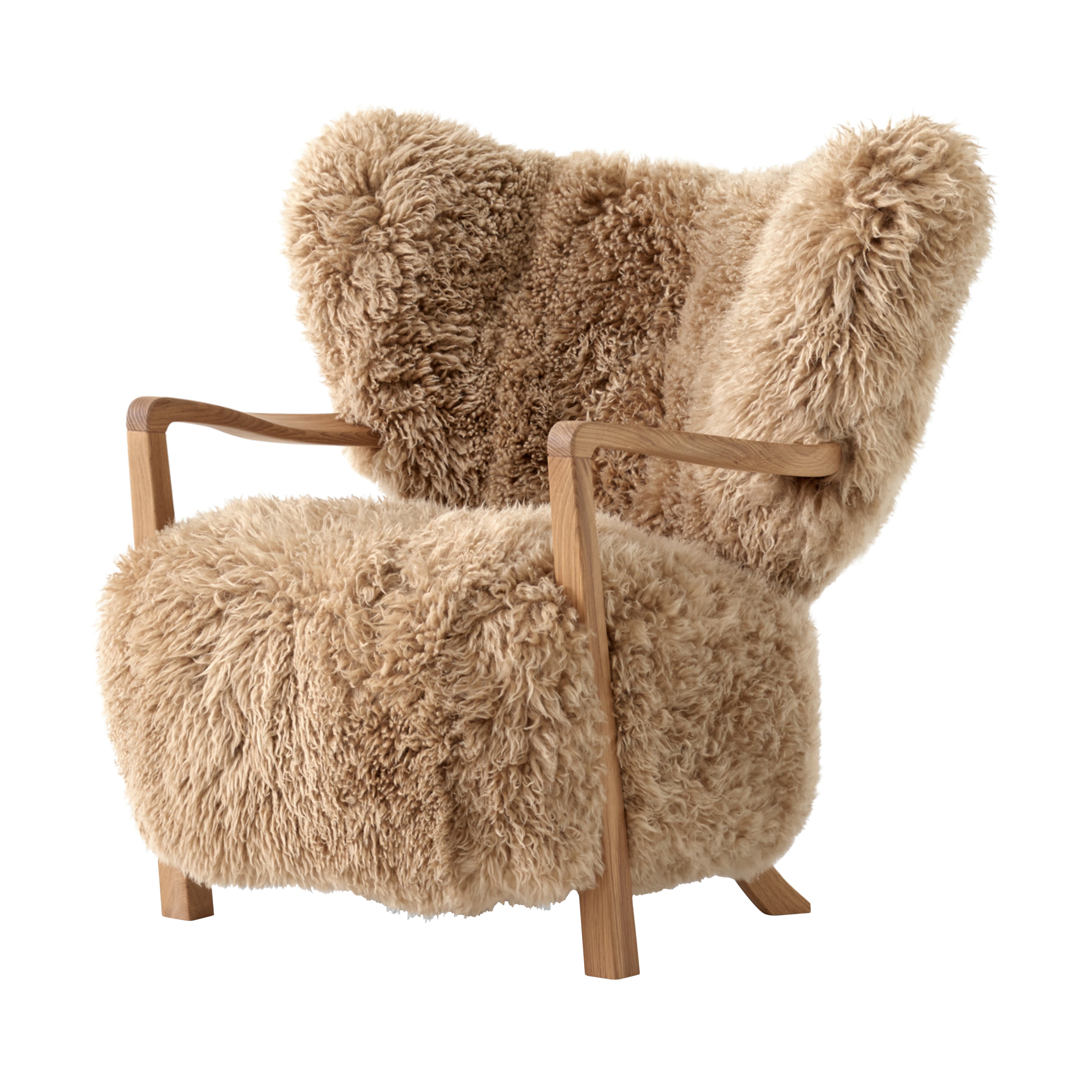 Wulff Lounge Chair ATD2: Oak + Sheepskin Honey