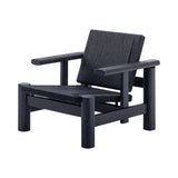 Kira Lounge Chair: Black Maple + Black