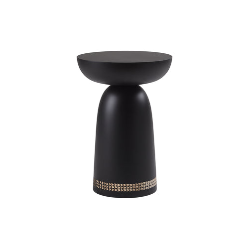 Nera Stool: 3 Rows Carved + Black Maple