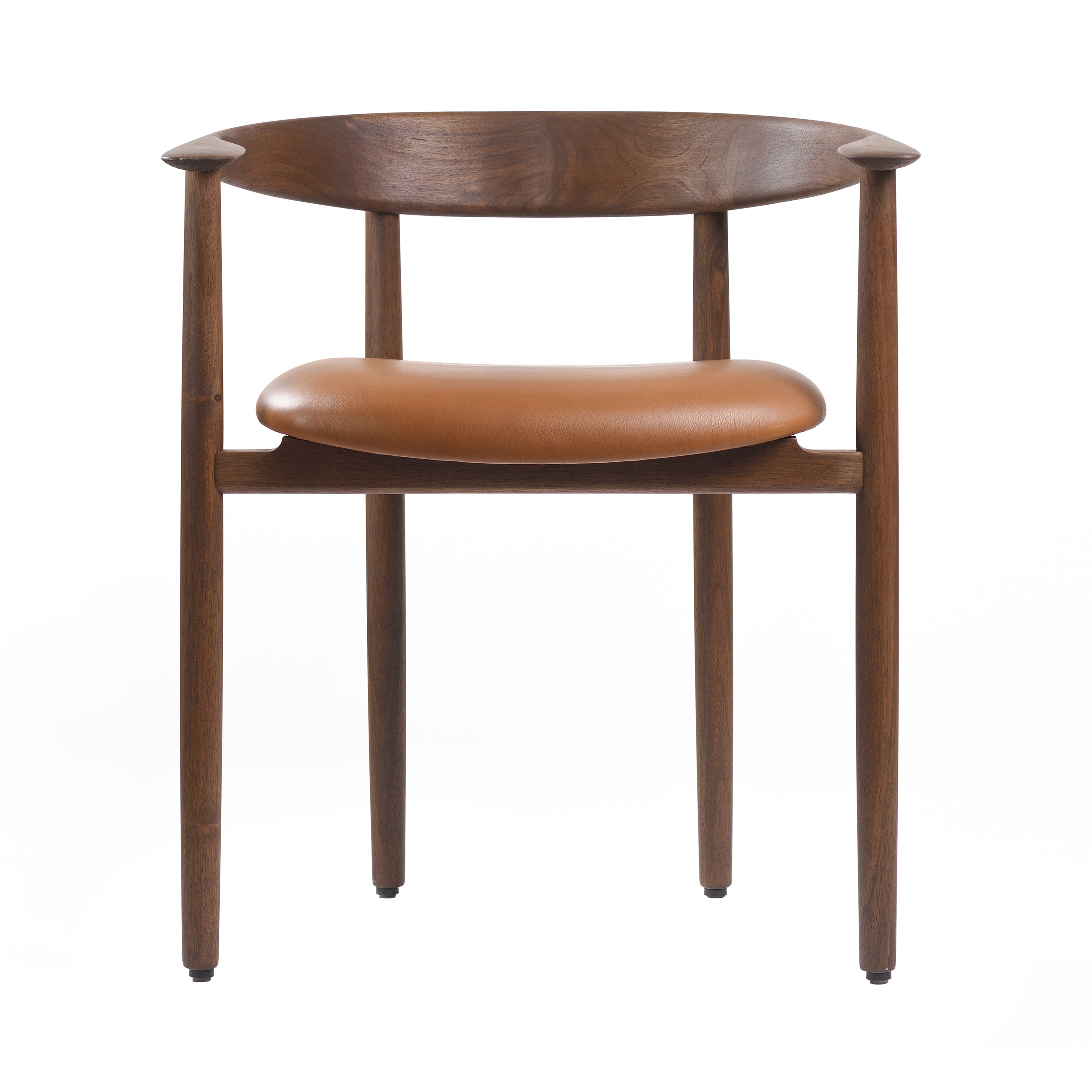 Sava Chair: Oiled Walnut + Vegetal Leather 95