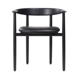 Sava Chair: Black Maple + Soft Black Leather