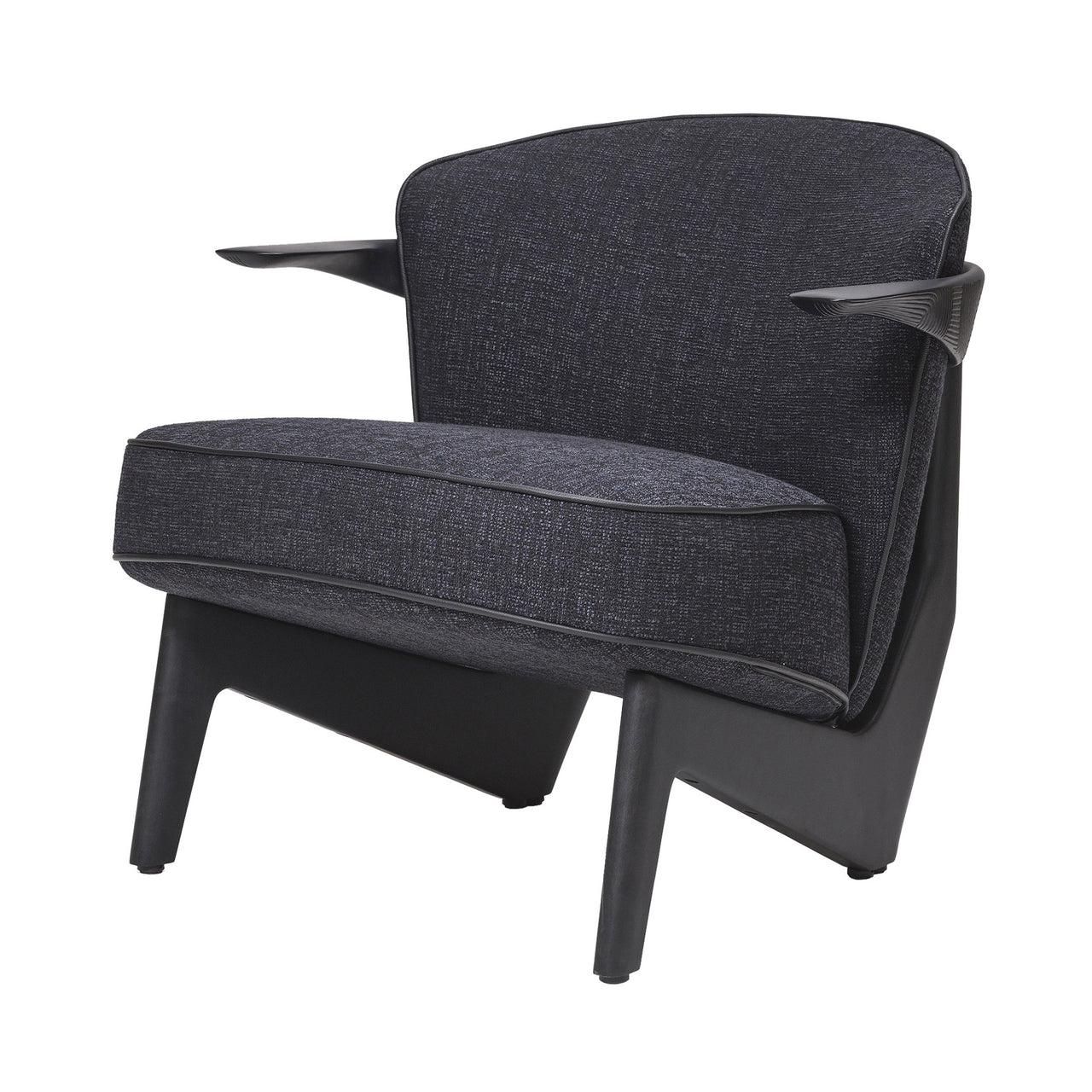 Sova Lounge Chair: Black Maple + Sonar 3 0194
