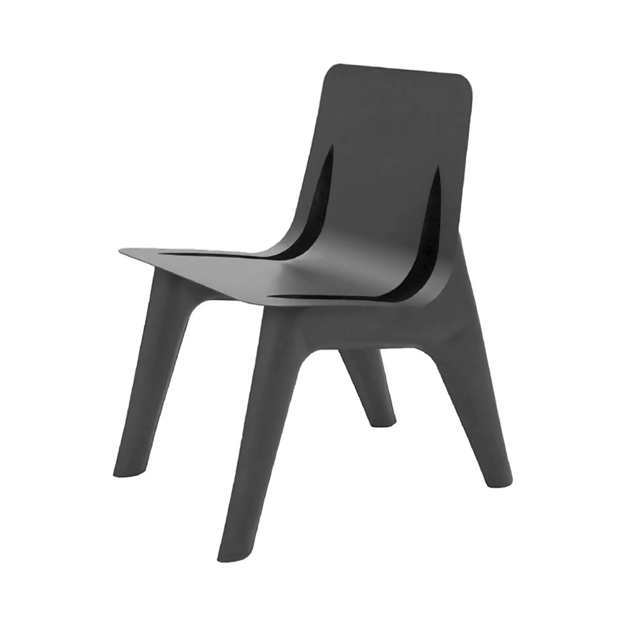 J-Chair Lounge: Grey Blue Matt Steel