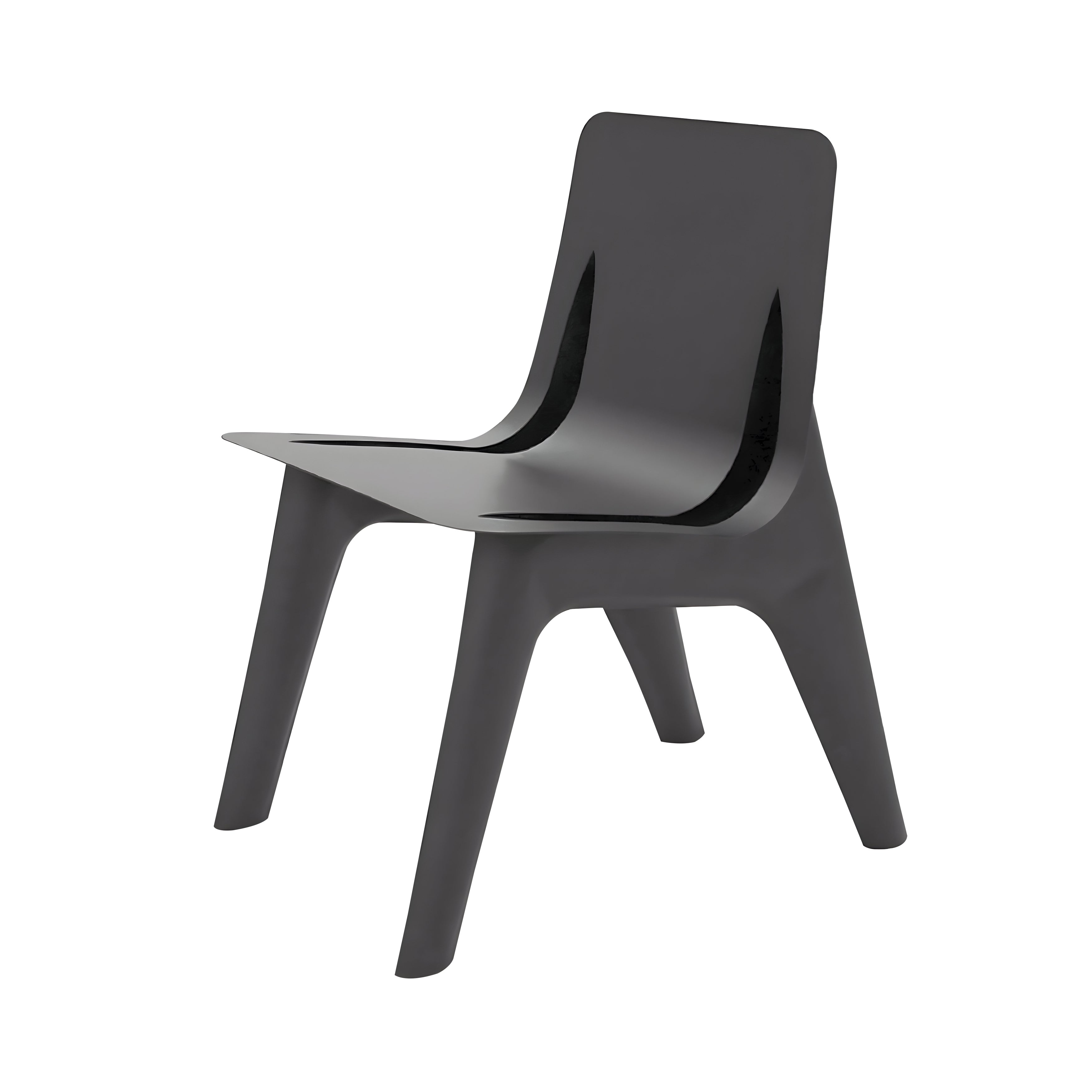 J-Chair Lounge: Umbra Grey Matt Steel