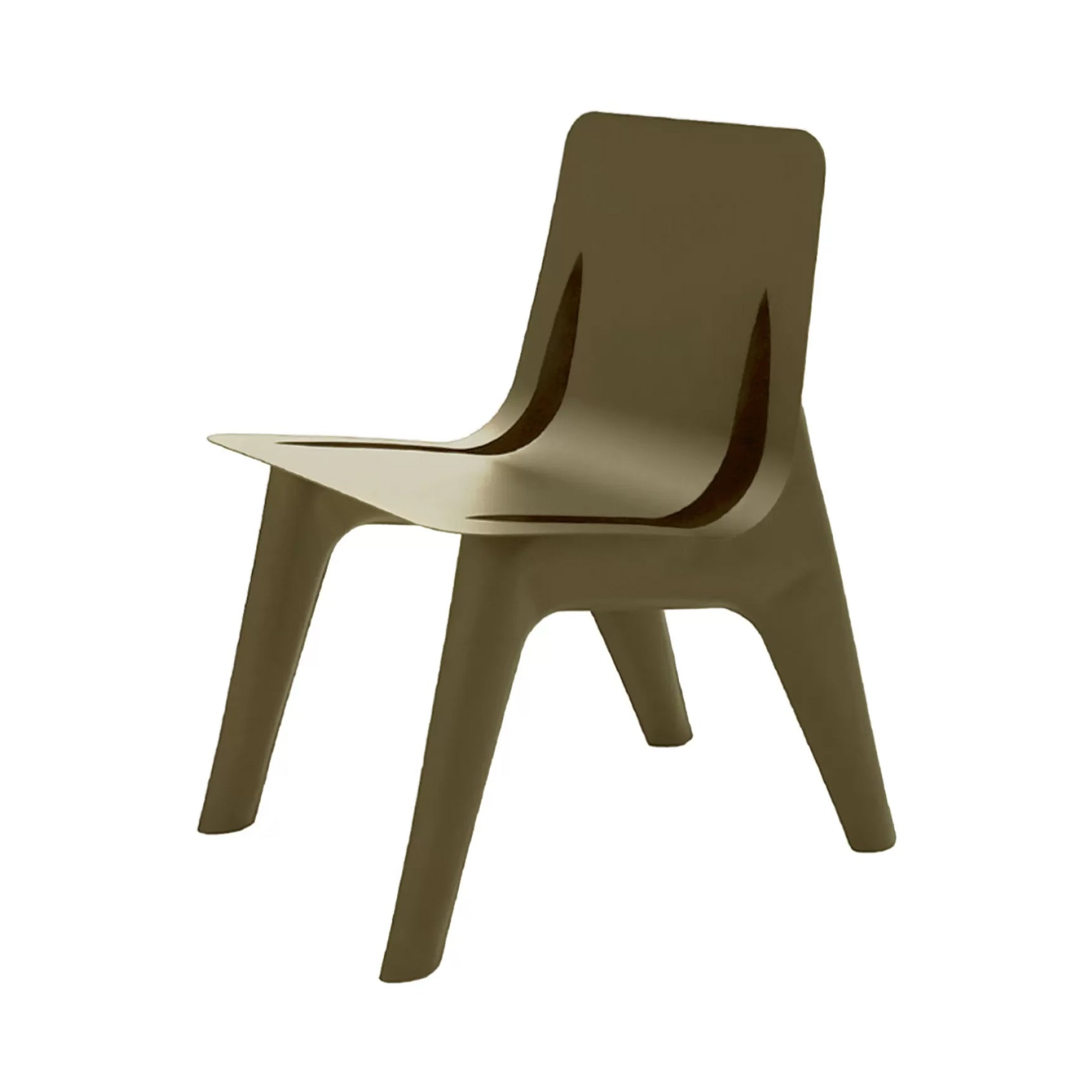 J-Chair Lounge: Yellow Olive Matt Steel