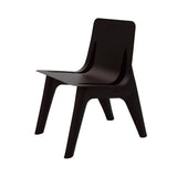 J-Chair Lounge: Black Brown Matt Steel