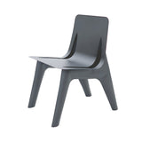 J-Chair Lounge: Tele Grey Matt Steel