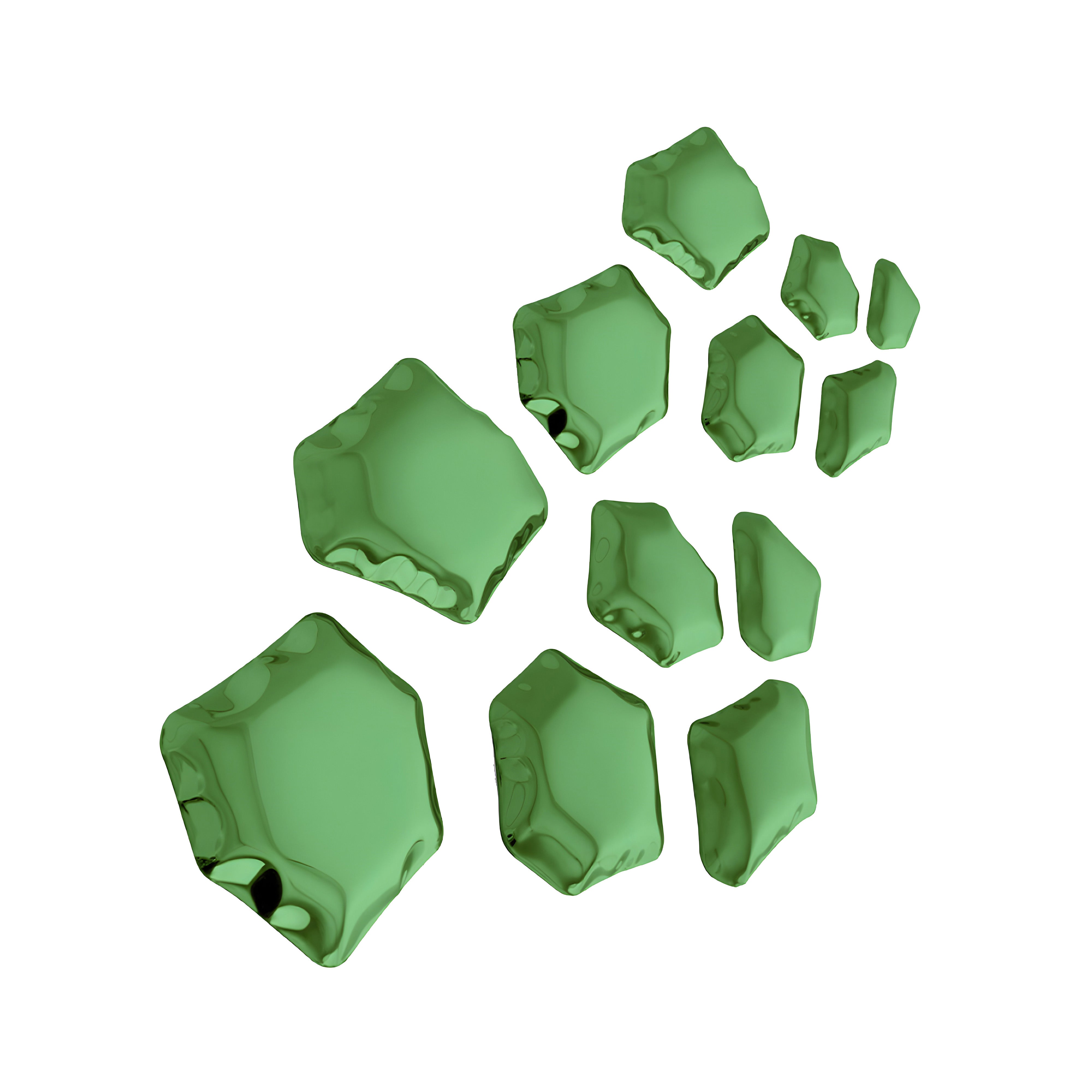 Kamyki Wall Hanger: 12 + Emarald