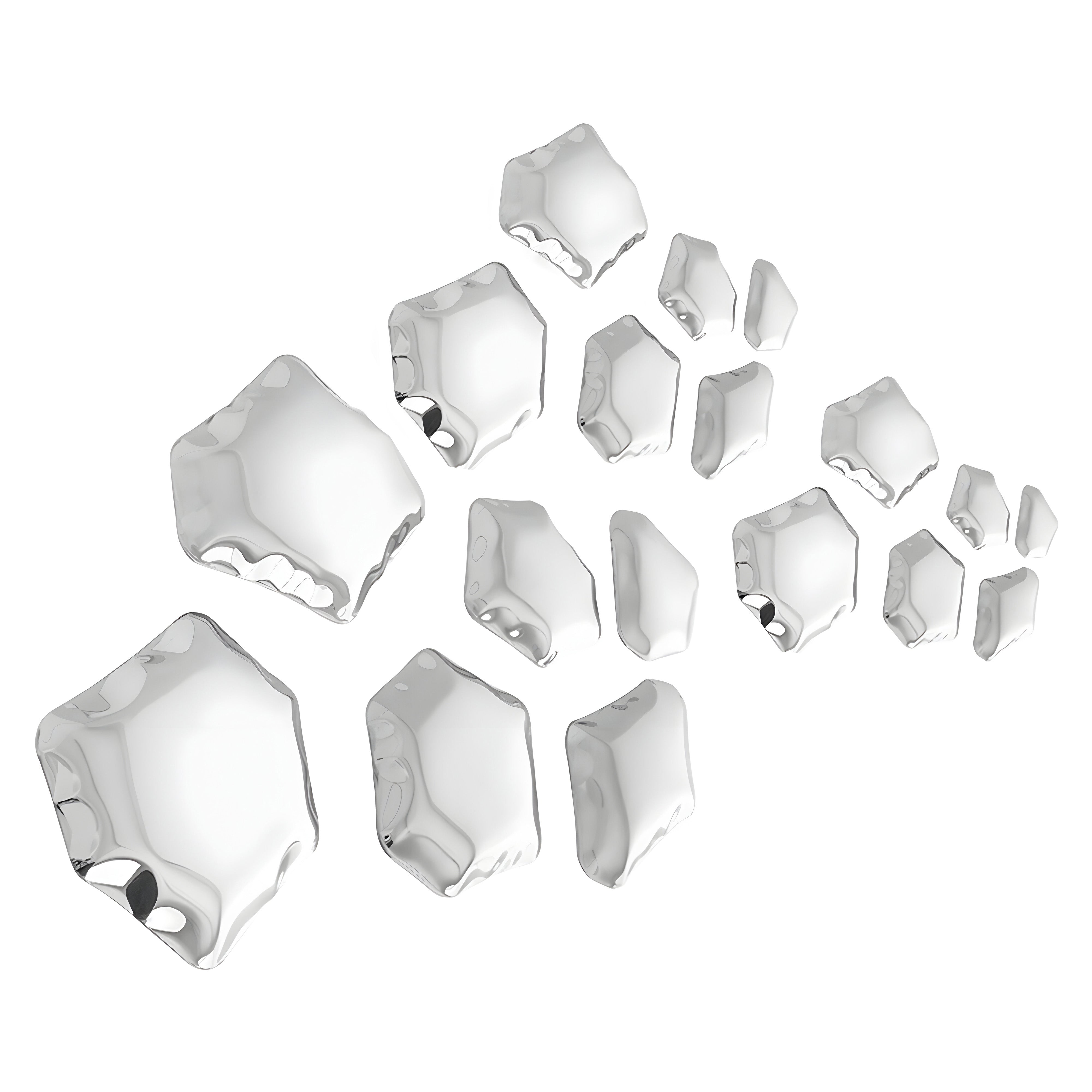 Kamyki Wall Hanger: 18 + Inox Polished