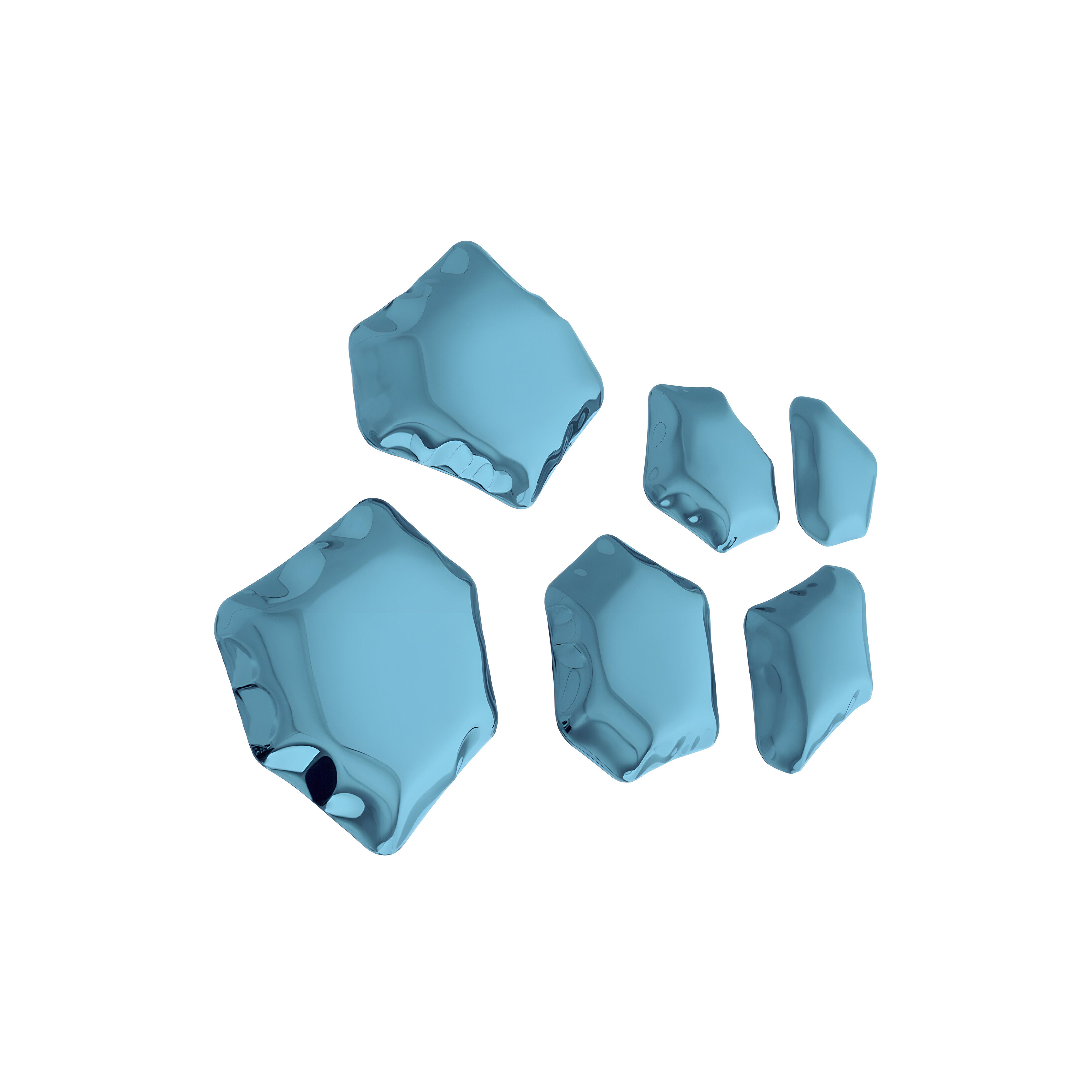 Kamyki Wall Hanger: 6 + Sapphire