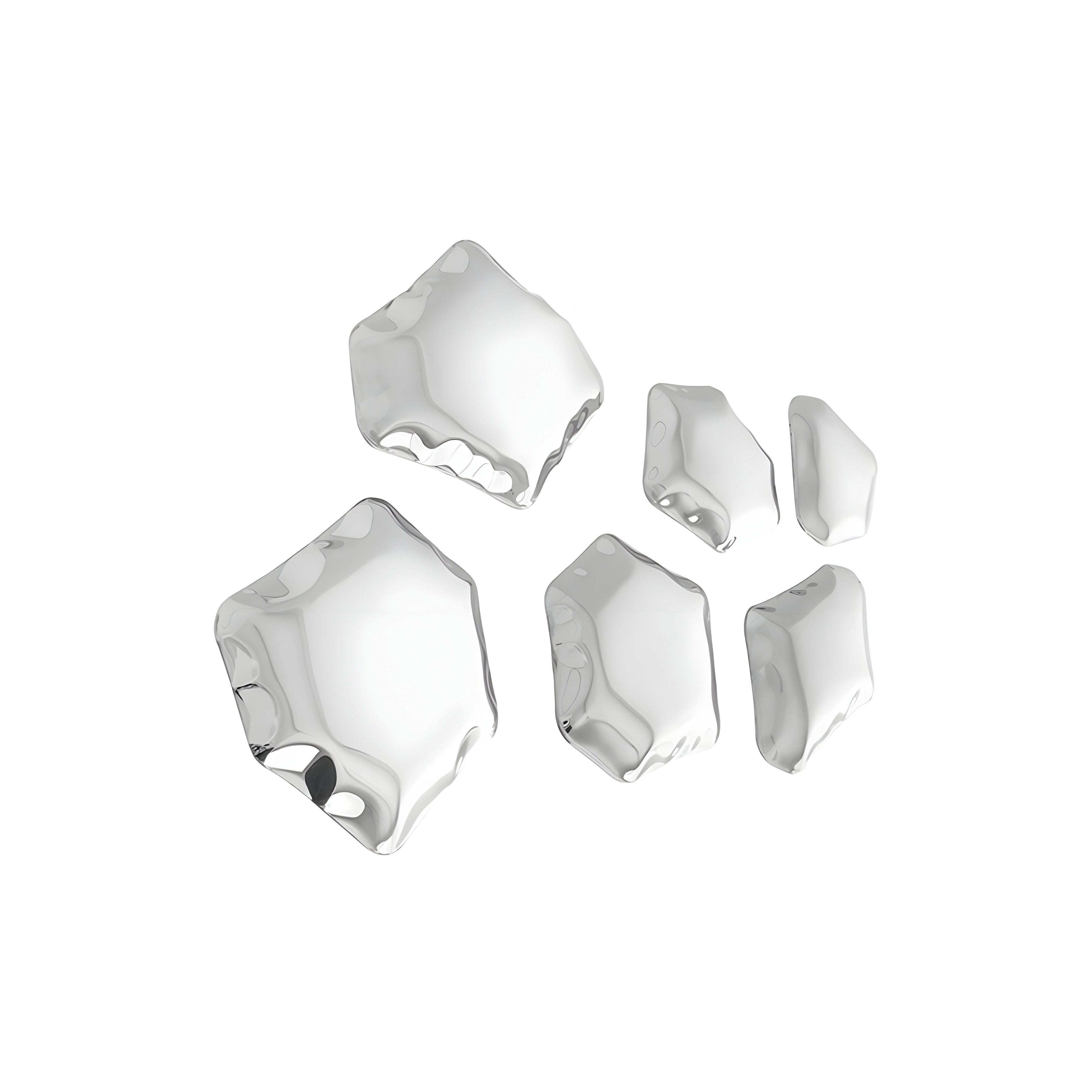 Kamyki Wall Hanger: 6 + Inox Polished