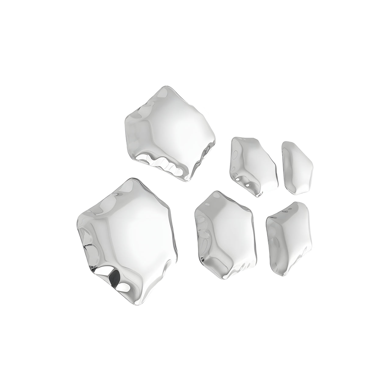 Kamyki Wall Hanger: 6 + Inox Polished