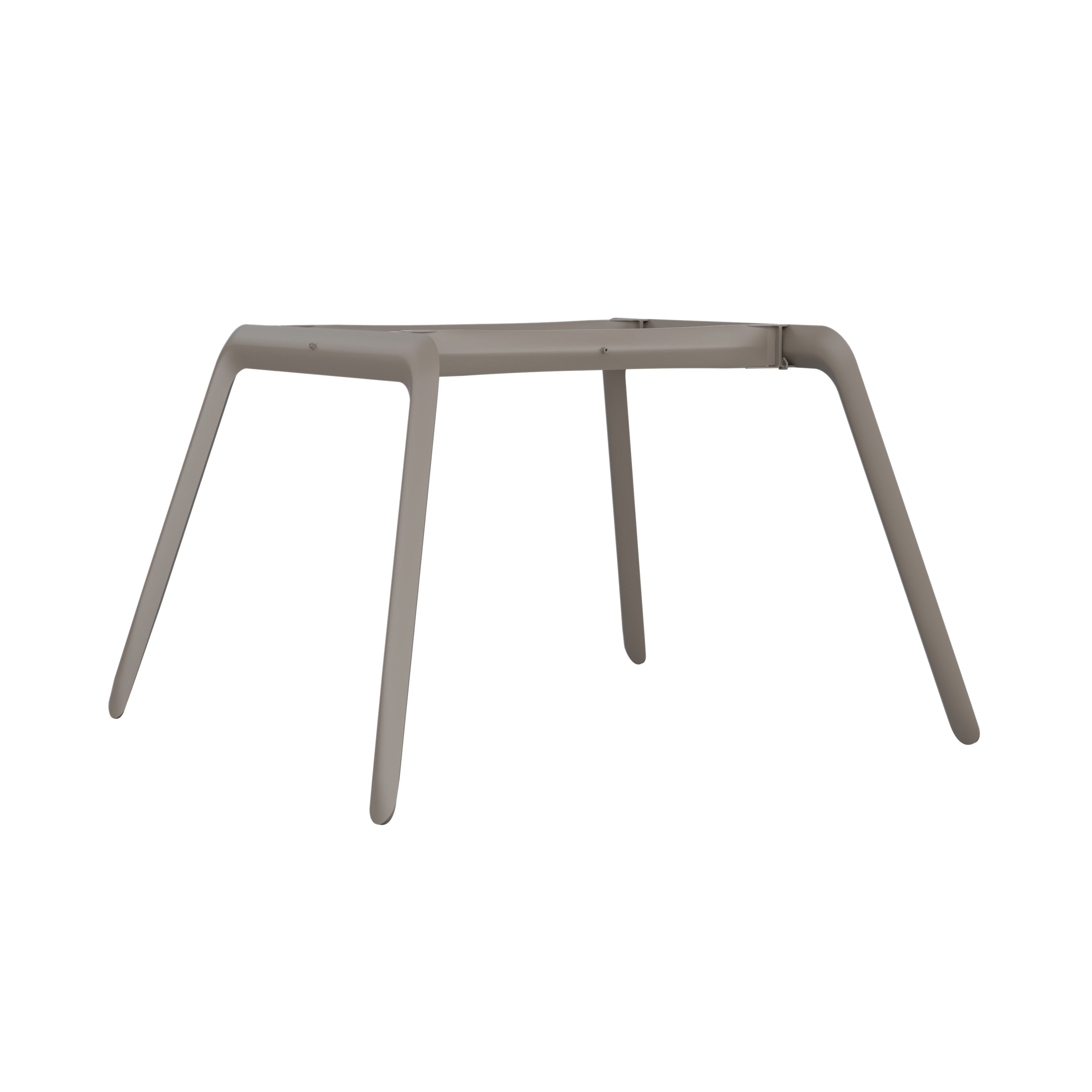 Koziol Table Frame: Beige Grey Matt Steel