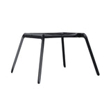 Koziol Table Frame: Black Glossy Matt Steel