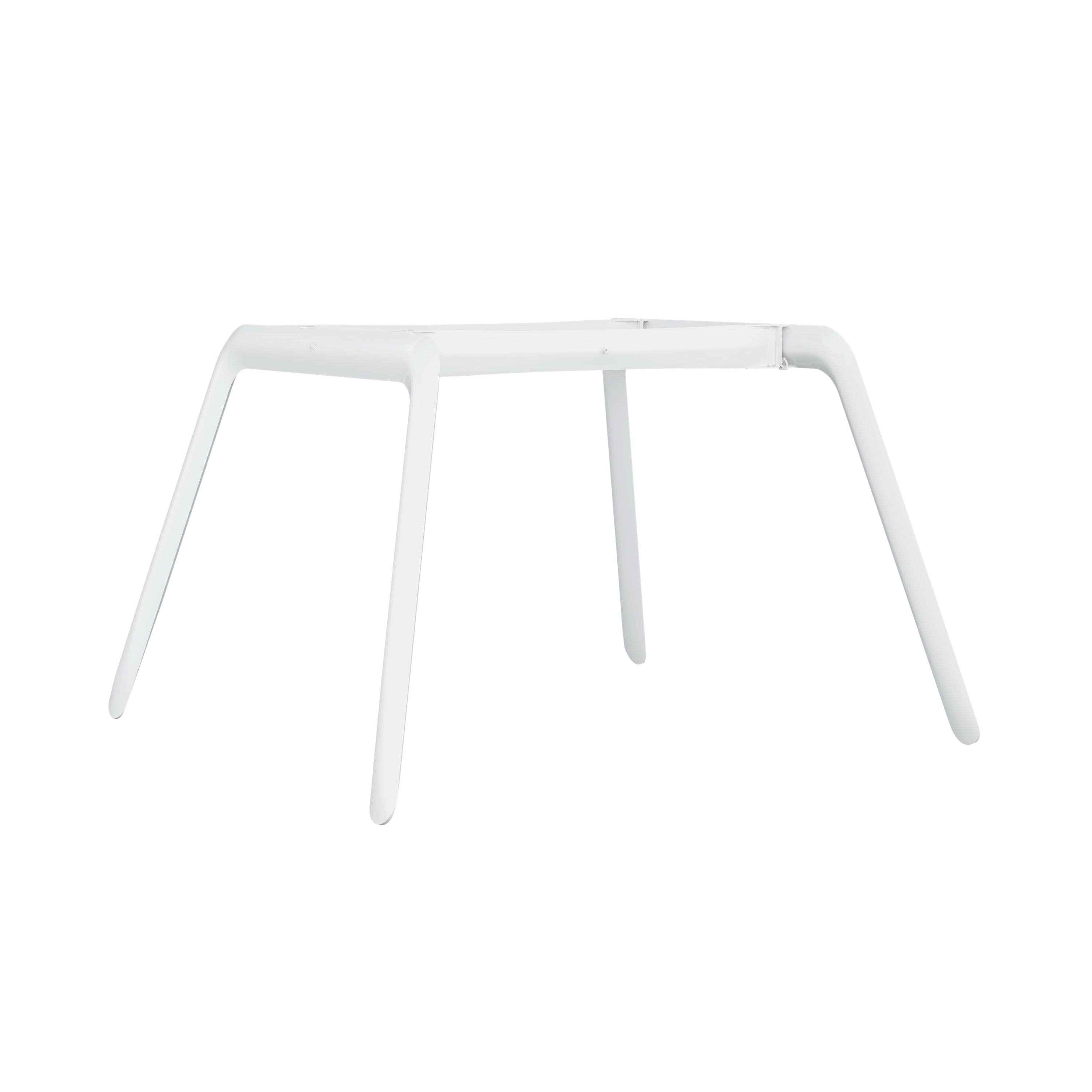 Koziol Table Frame: White Glossy Matt Steel