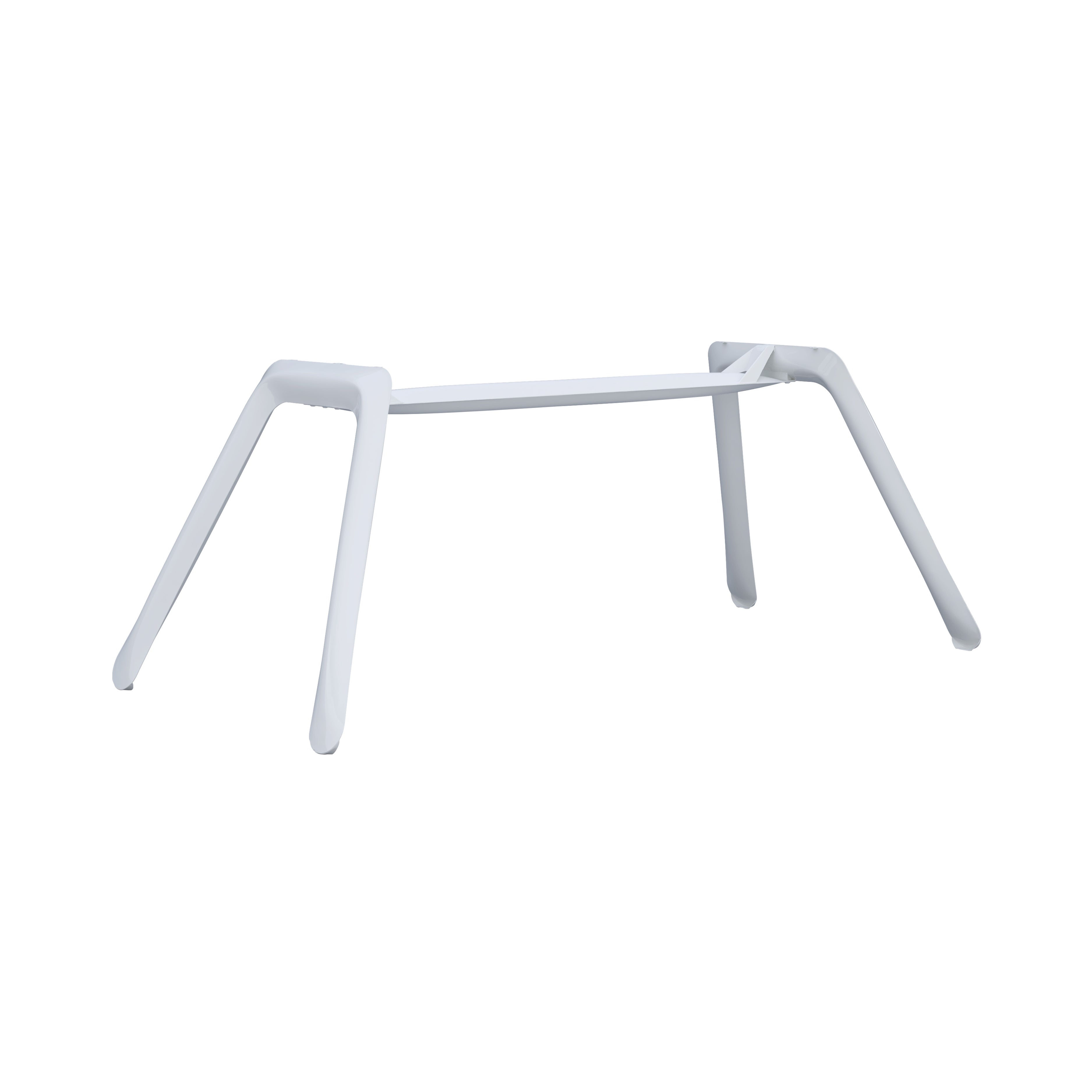 Nogi Table Base: White Glossy Matt Steel