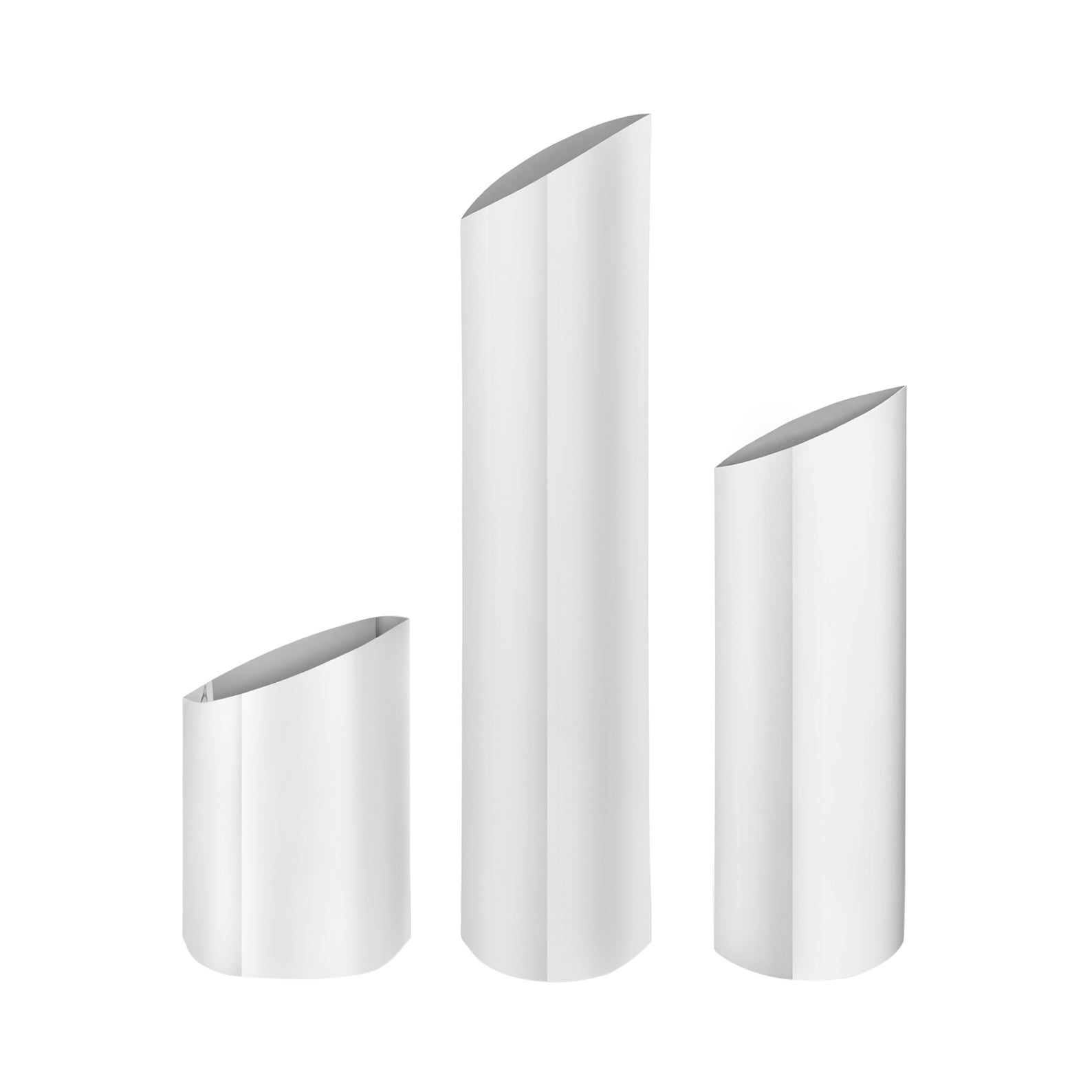 Parova Vase: Set of 3 + Large + Inox Polished