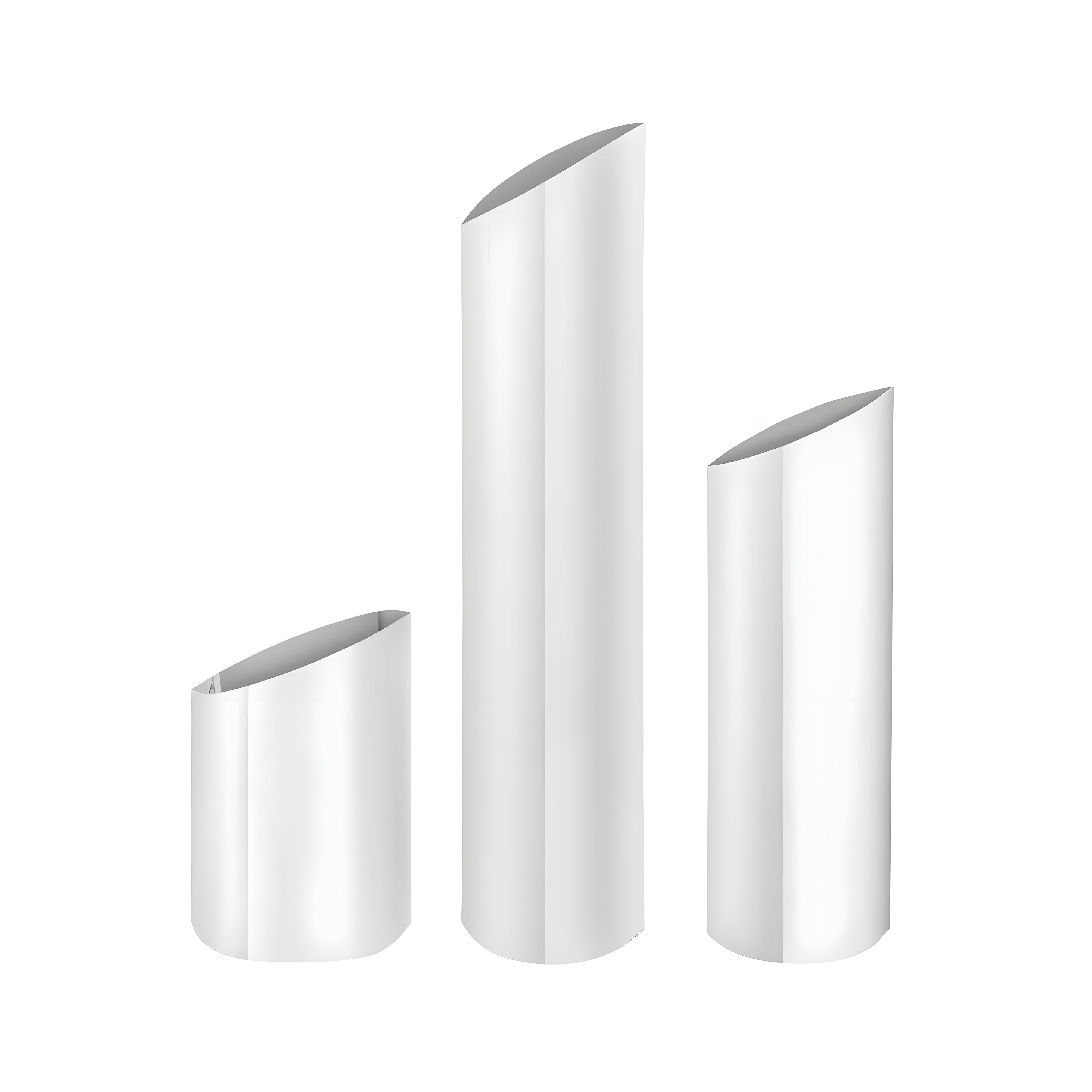Parova Vase: Set of 3 + Large + Inox Polished