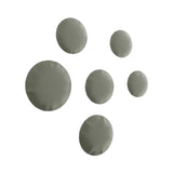 Pin Wall Hanger: Set + 6 + Moss Grey Matt Steel
