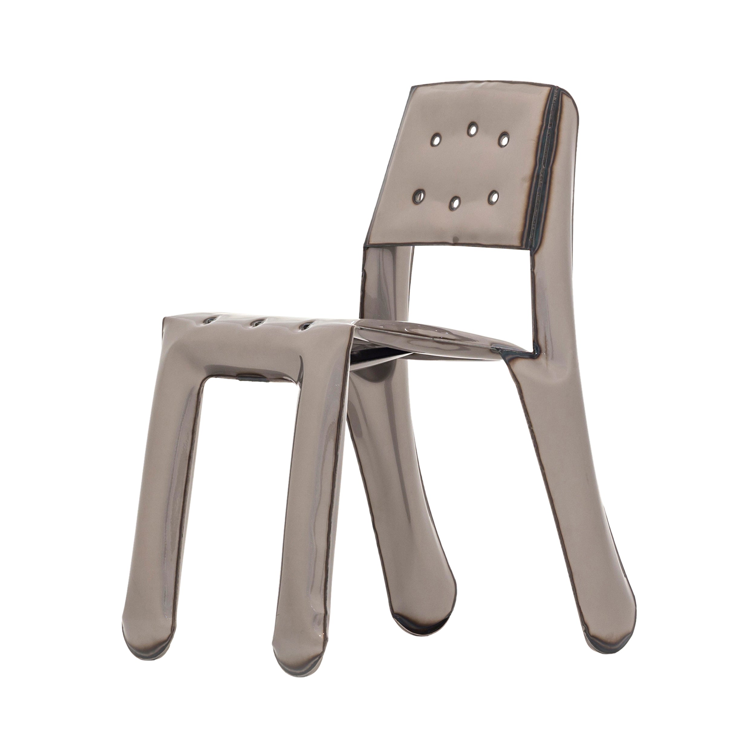 Chippensteel 0.5 Chair: Raw Steel Lacquered Carbon Steel