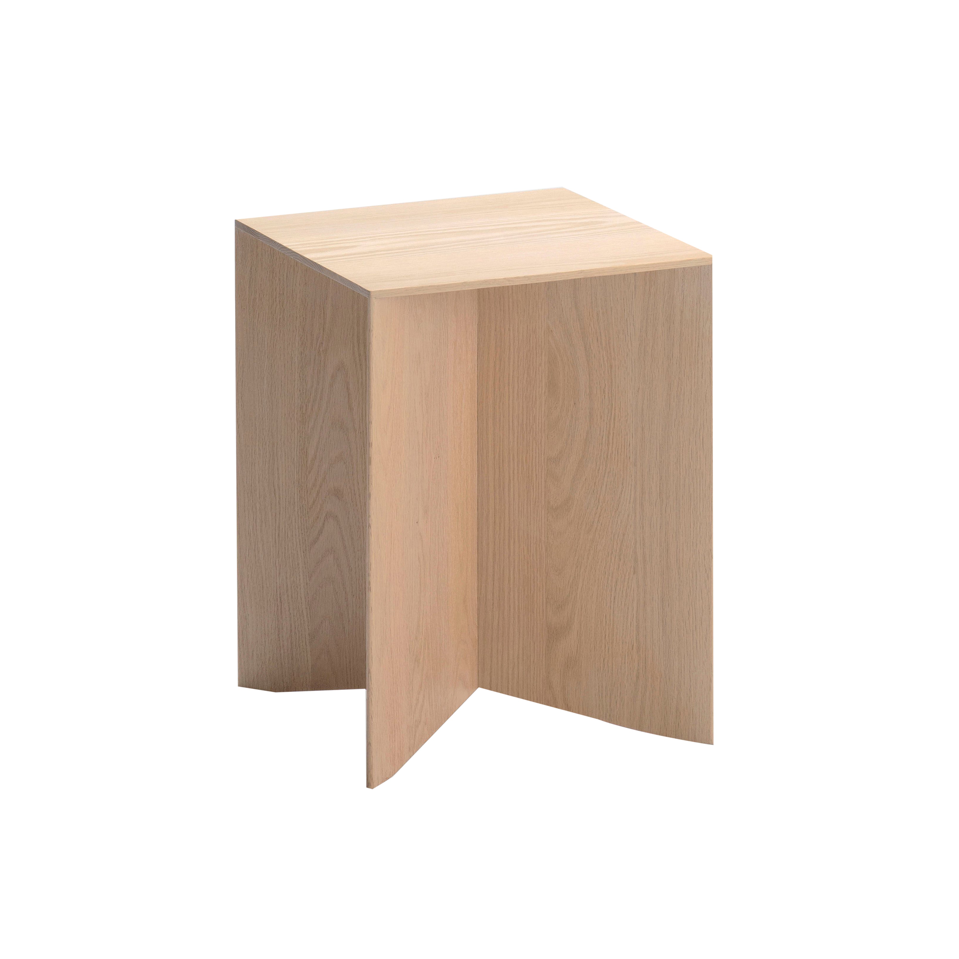 Paperwood Side Table: White Oak