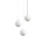 Glass 120. 03 Chandelier: Brushed Aluminum