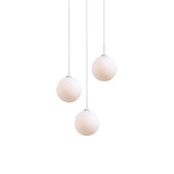 Glass 120. 03 Chandelier: Brushed Aluminum