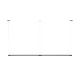 Form. 02 Linear Suspension 4ft: Matte Black + Canopy Plate 2X