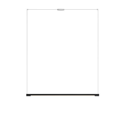 Form. Linear Suspension 4ft with Centre Canopy: Matte Black + Matte White