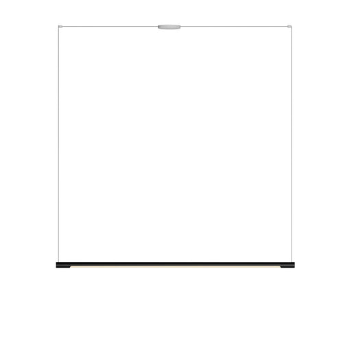 Form. Linear Suspension 6ft With Centre Canopy: Matte Black + Matte White