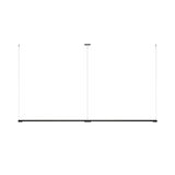 Form. 02 Linear Suspension 4ft: Matte Black + Canopy Plate Centre