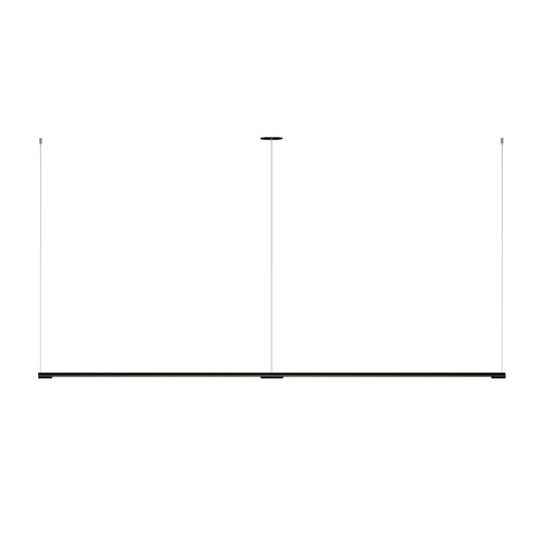 Form. 02 Linear Suspension 6ft: Matte Black + Canopy Plate Centre