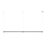 Form. 02 Linear Suspension 6ft: Matte Black + Canopy Plate