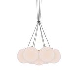 Glass 120. 07R Chandelier: Brushed Brass