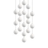 Glass 120. 19 Chandelier: Brushed Brass