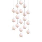 Glass 120. 19 Chandelier: Brushed Brass