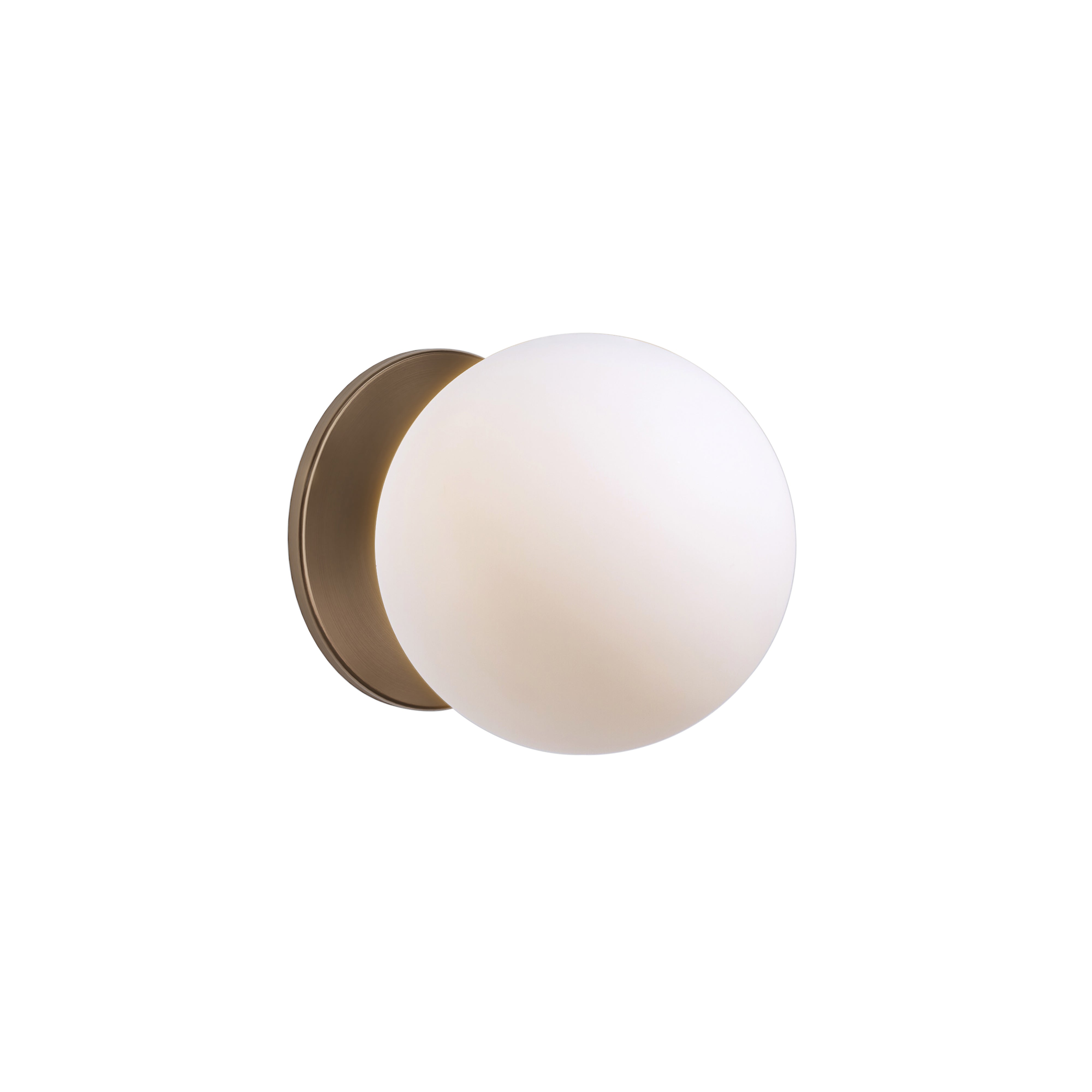 Glass 120. Wall Sconce: Brushed Bronze